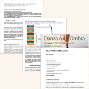 Esempio di pagine del Diario della Trasformazione